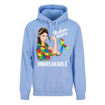 Autism Mama Mom Unbreakable Cute Autism Awareness Gift Cute Gift Unisex Surf Hoodie