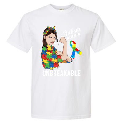 Autism Mama Mom Unbreakable Cute Autism Awareness Gift Cute Gift Garment-Dyed Heavyweight T-Shirt