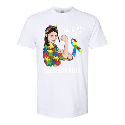 Autism Mama Mom Unbreakable Cute Autism Awareness Gift Cute Gift Softstyle CVC T-Shirt