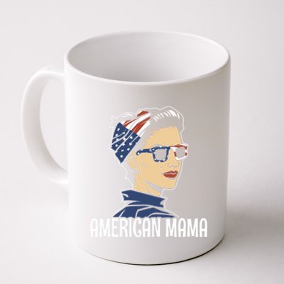 American Mama Made Patriotic American 4th Of July Gift Coffee Mug