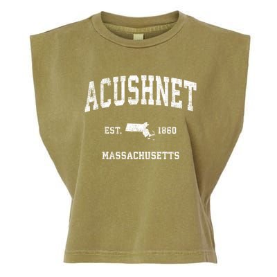 Acushnet Massachusetts Ma Vintage Athletic Sports Garment-Dyed Women's Muscle Tee