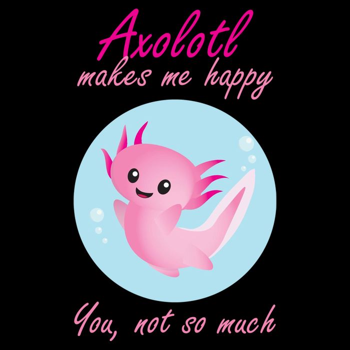 Axolotl Makes Me Happy You, Not So Much T-Shirt