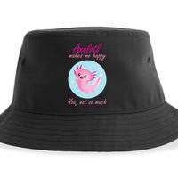 Axolotl Makes Me Happy You, Not So Much Sustainable Bucket Hat