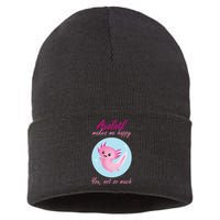 Axolotl Makes Me Happy You, Not So Much Sustainable Knit Beanie