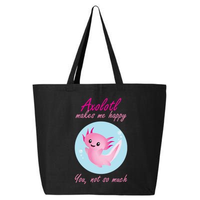 Axolotl Makes Me Happy You, Not So Much 25L Jumbo Tote