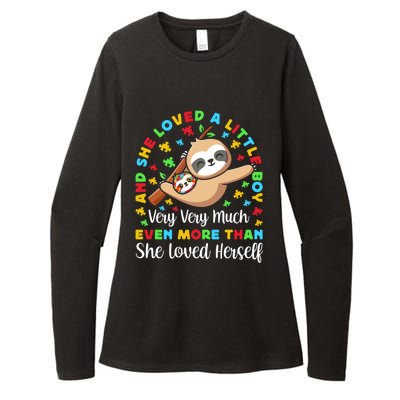 Autism Mom Mother Awareness Sloth Autistic Mom Autism Gift Womens CVC Long Sleeve Shirt