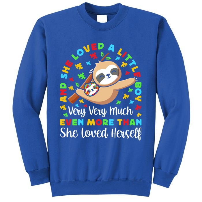 Autism Mom Mother Awareness Sloth Autistic Mom Autism Gift Sweatshirt