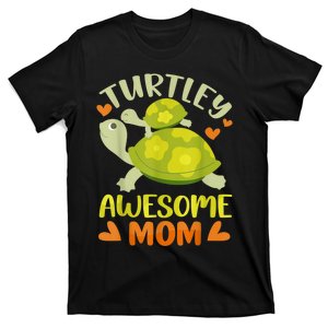 Awesome Mom Mothers Day Turtles Best Mama Mommy Son Matching T-Shirt