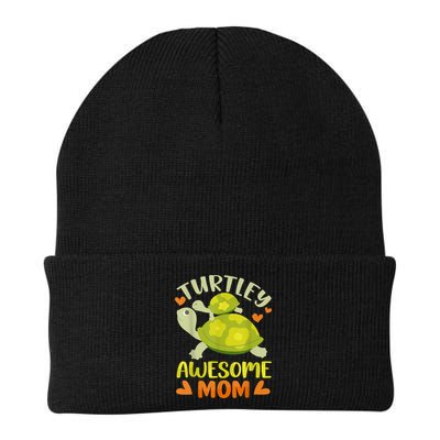 Awesome Mom Mothers Day Turtles Best Mama Mommy Son Matching Beanie