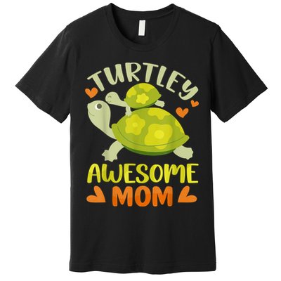 Awesome Mom Mothers Day Turtles Best Mama Mommy Son Matching Premium T-Shirt