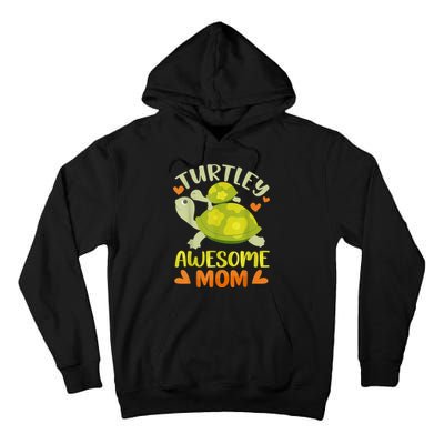 Awesome Mom Mothers Day Turtles Best Mama Mommy Son Matching Tall Hoodie