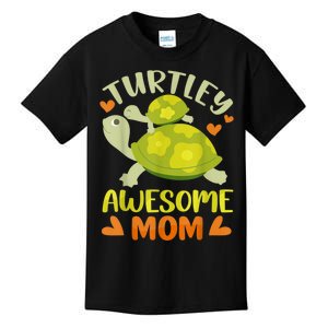 Awesome Mom Mothers Day Turtles Best Mama Mommy Son Matching Kids T-Shirt