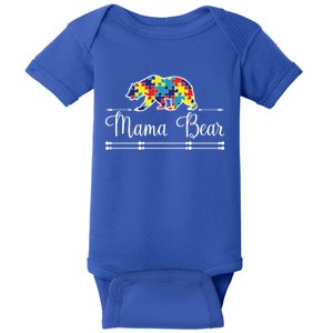 Autism Mom Mama Bear Asd Awareness Cute Gift Baby Bodysuit