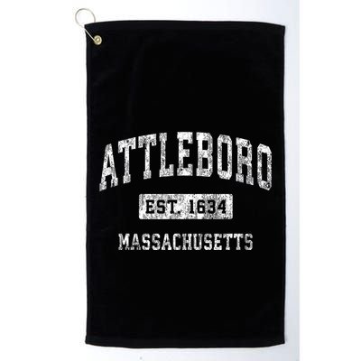 Attleboro Massachusetts Ma Vintage Established Sports Golf Towel