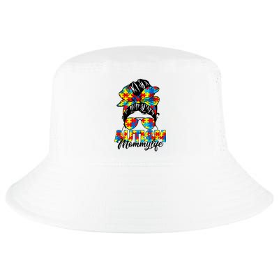 Autism Mommy Messy Bun Sunglasses Bandana Autism Awareness Cool Comfort Performance Bucket Hat