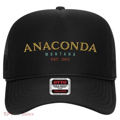 Anaconda Montana Mt Hometown High Crown Mesh Back Trucker Hat