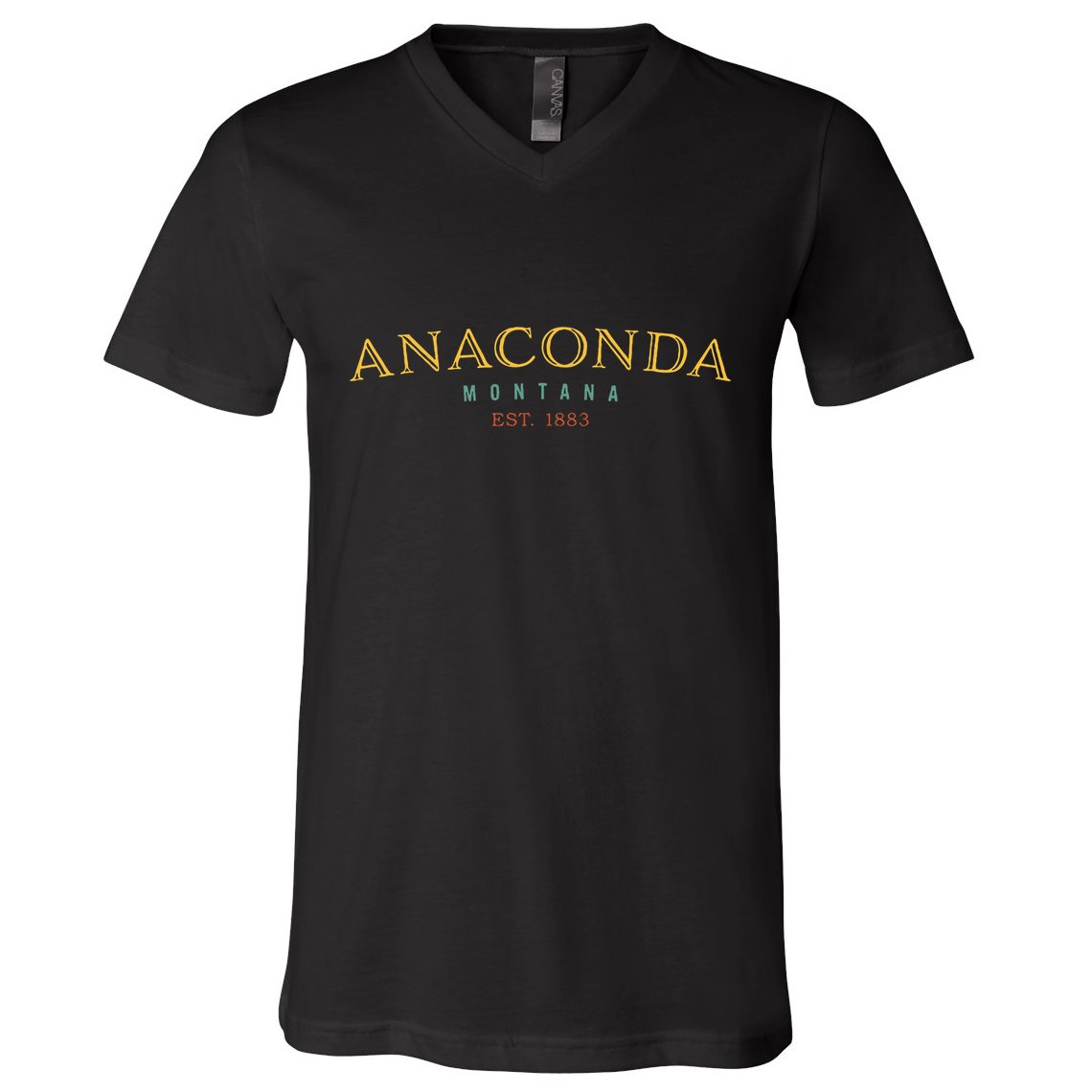 Anaconda Montana Mt Hometown V-Neck T-Shirt