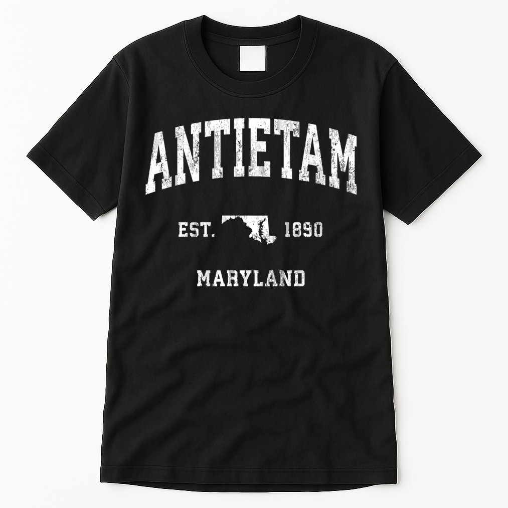 Antietam Maryland Md Vintage Athletic Sports Tall T-Shirt