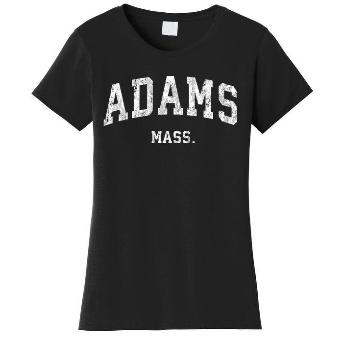 Adams Massachusetts Ma Vintage Varsity Sports Women's T-Shirt