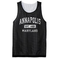 Annapolis Maryland Md Vintage Established Sports Mesh Reversible Basketball Jersey Tank