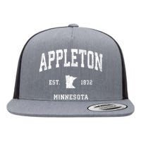 Appleton Minnesota Mn Vintage Athletic Flat Bill Trucker Hat