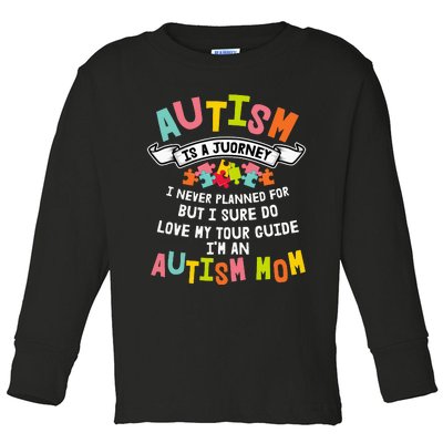 Autism Mom Matching Family Autism Awareness Gifts Toddler Long Sleeve Shirt