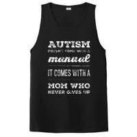 Autism Mom Manual Who Never Gives Up For Autism Awareness PosiCharge Competitor Tank