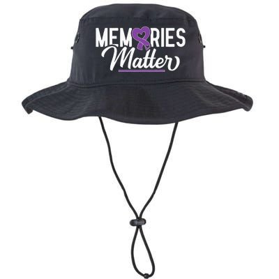 Alzheimer Memories Matter Purple Ribbon Dementia Warrior Legacy Cool Fit Booney Bucket Hat