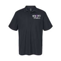 Alzheimer Memories Matter Purple Ribbon Dementia Warrior Softstyle Adult Sport Polo