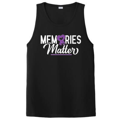 Alzheimer Memories Matter Purple Ribbon Dementia Warrior PosiCharge Competitor Tank