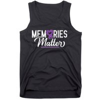 Alzheimer Memories Matter Purple Ribbon Dementia Warrior Tank Top