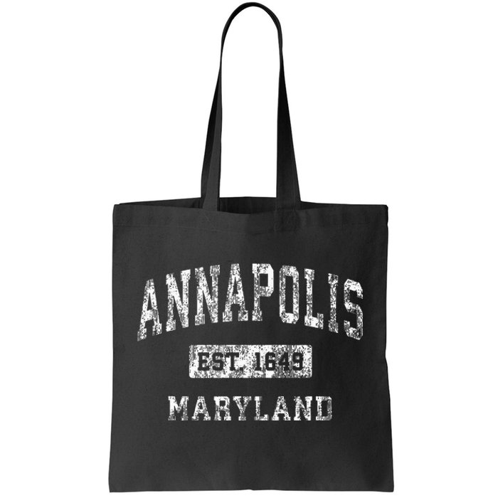 Annapolis Maryland Md Vintage Established Sports Design Tote Bag