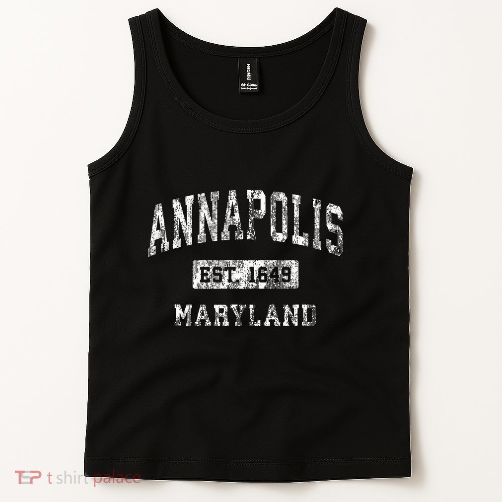Annapolis Maryland Md Vintage Established Sports Design Tank Top
