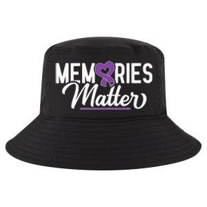 Alzheimer Memories Matter Purple Ribbon Dementia Warrior Cool Comfort Performance Bucket Hat