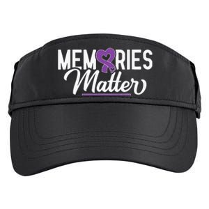 Alzheimer Memories Matter Purple Ribbon Dementia Warrior Adult Drive Performance Visor