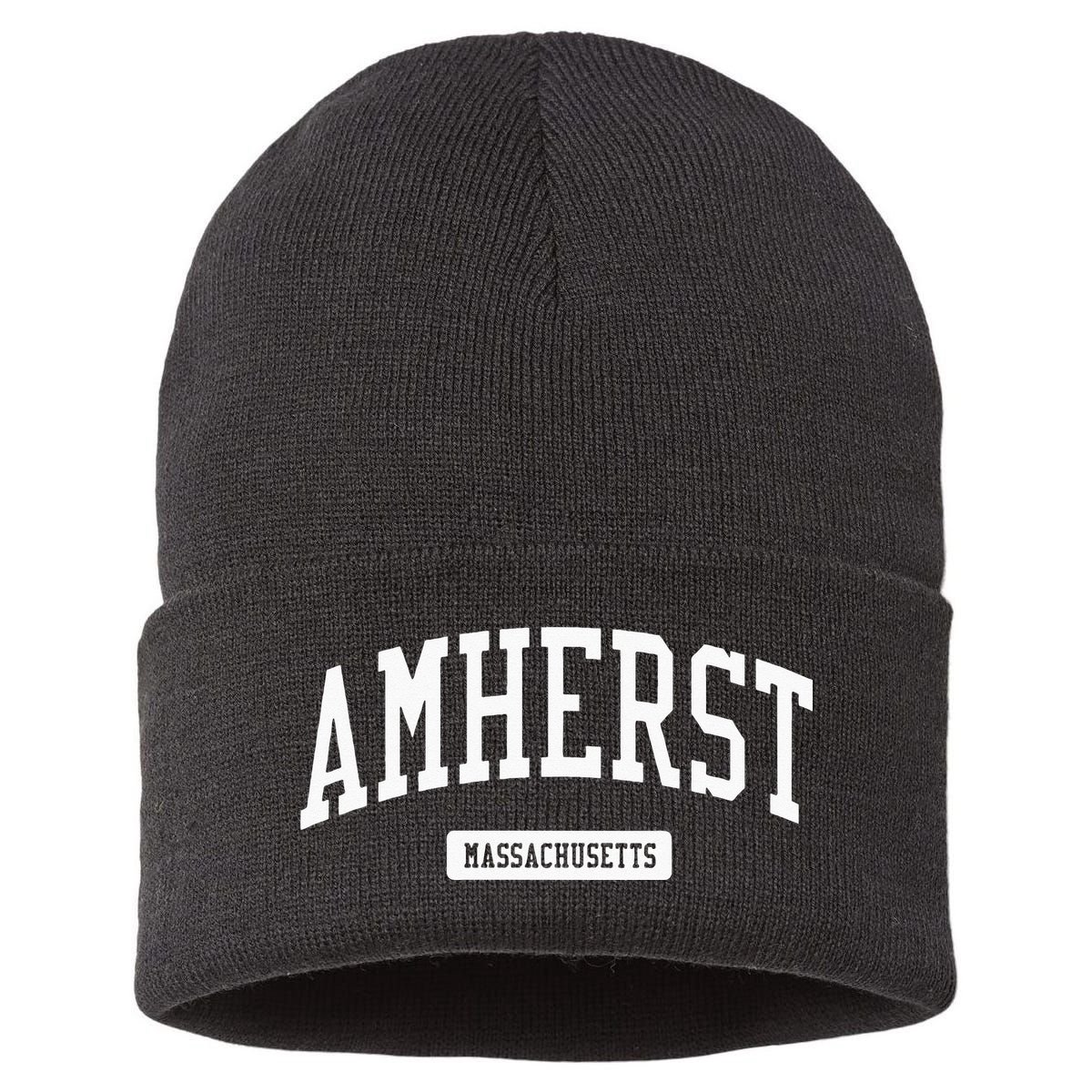 Amherst Massachusetts MA College University Sports Sustainable Knit Beanie