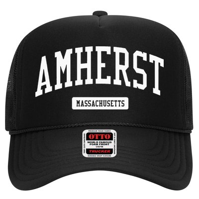 Amherst Massachusetts MA College University Sports Trucker Hat
