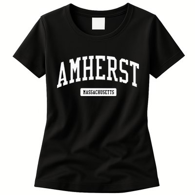 Amherst Massachusetts MA College University Sports Womens T-Shirt