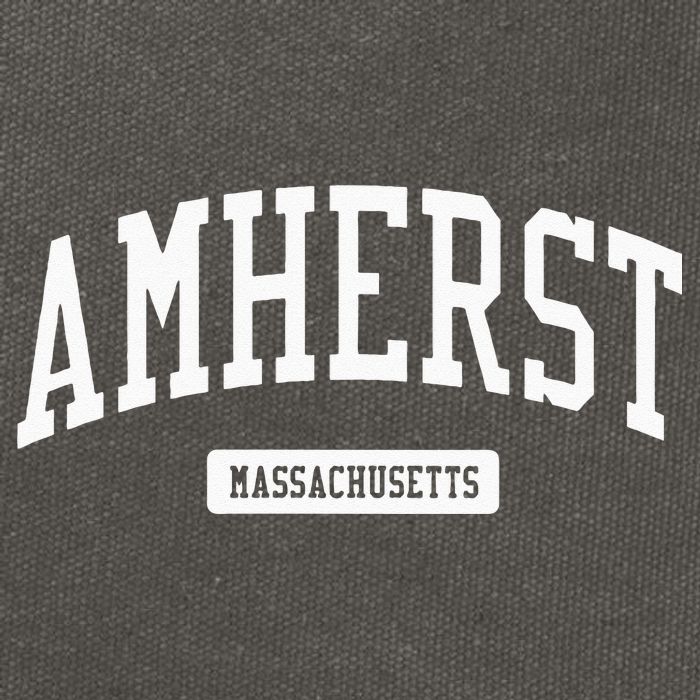 Amherst Massachusetts MA College University Sports Cotton Canvas Backpack