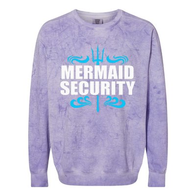 Awesome Mermaid Mermaid Security Swimmer Swimming Colorblast Crewneck Sweatshirt