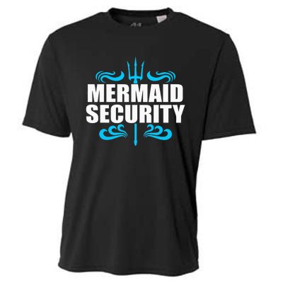 Awesome Mermaid Mermaid Security Swimmer Swimming Cooling Performance Crew T-Shirt