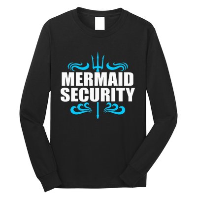 Awesome Mermaid Mermaid Security Swimmer Swimming Long Sleeve Shirt