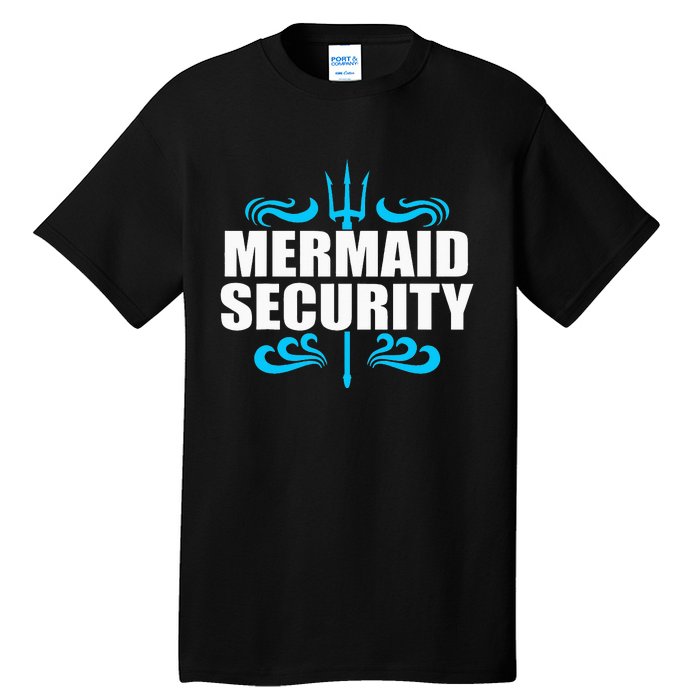 Awesome Mermaid Mermaid Security Swimmer Swimming Tall T-Shirt