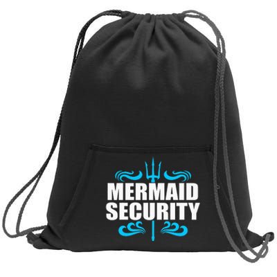 Awesome Mermaid Mermaid Security Swimmer Swimming Sweatshirt Cinch Pack Bag