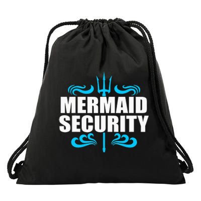 Awesome Mermaid Mermaid Security Swimmer Swimming Drawstring Bag