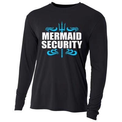 Awesome Mermaid Mermaid Security Swimmer Swimming Cooling Performance Long Sleeve Crew