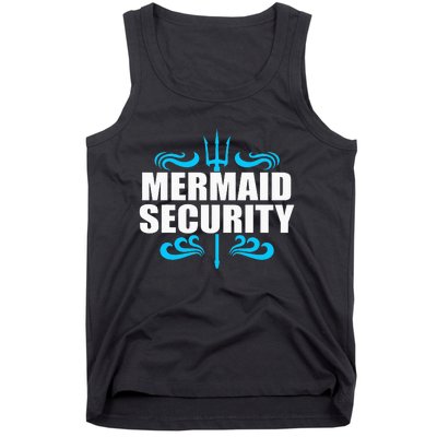 Awesome Mermaid Mermaid Security Swimmer Swimming Tank Top