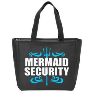 Awesome Mermaid Mermaid Security Swimmer Swimming Zip Tote Bag