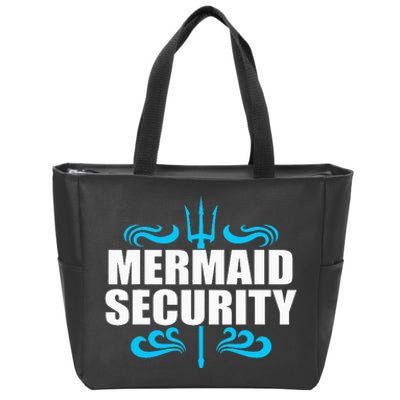 Awesome Mermaid Mermaid Security Swimmer Swimming Zip Tote Bag