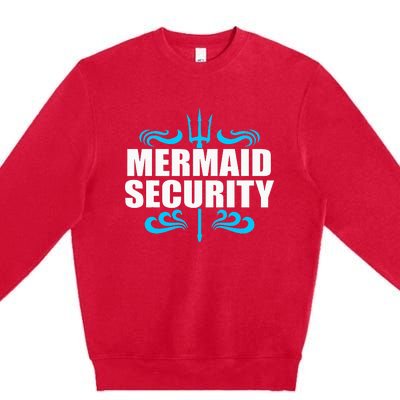 Awesome Mermaid Mermaid Security Swimmer Swimming Premium Crewneck Sweatshirt